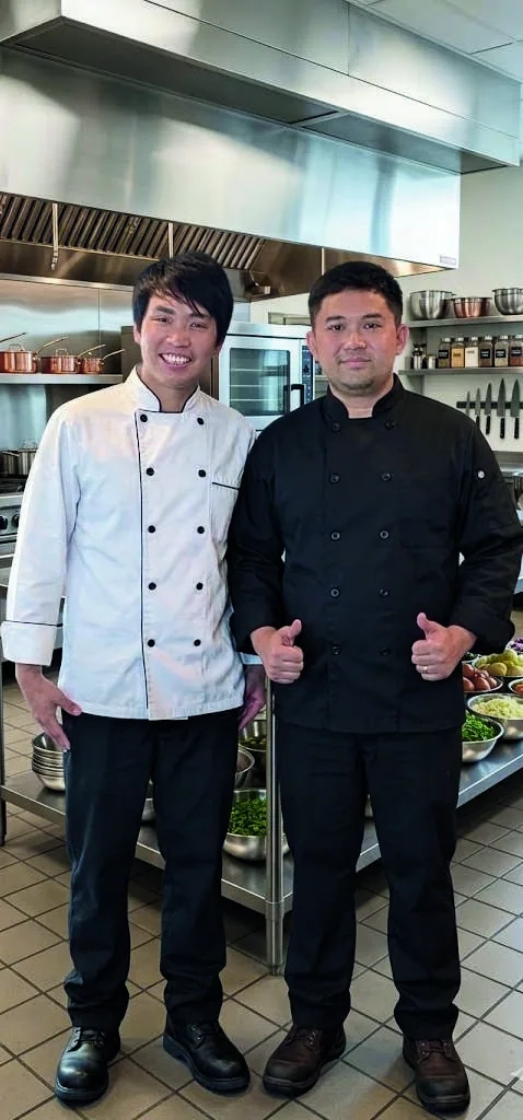Two of the SiLom team in the kitchen